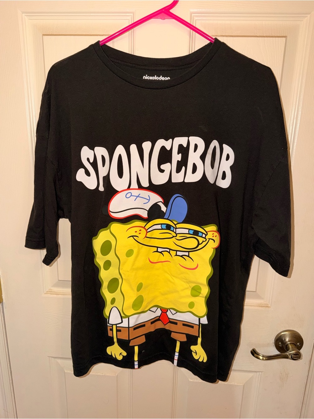 Nickelodeon Black SpongeBob Graphic Tee